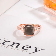 Purple Artificial Jade Food Ring for Women