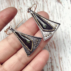 Creative Triangular Colorful Glass Earrings for Women