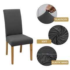 Stylish Solid Color Stretch Chair Slipcover for Events