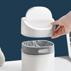 Mini Plastic Trash Can for Tabletop Use (1pc)