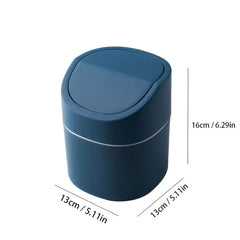 Mini Plastic Trash Can for Tabletop Use (1pc)